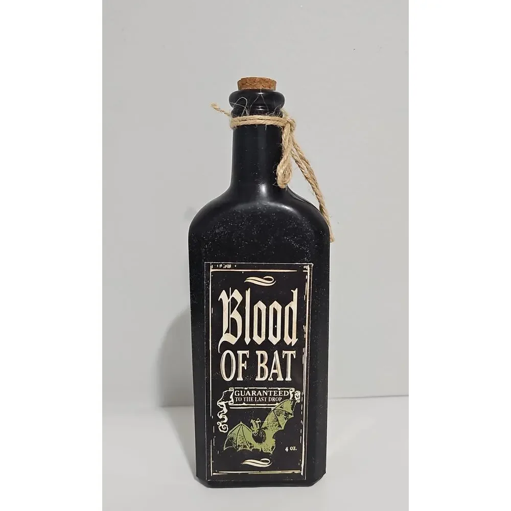 Blood of Bat Halloween Apothecary Potion Bottle Decoration Witch Gothic